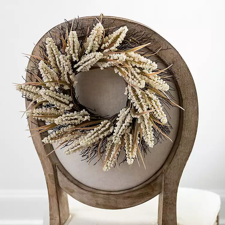 New! Cream Wheat Mini Wreath | Kirkland's Home
