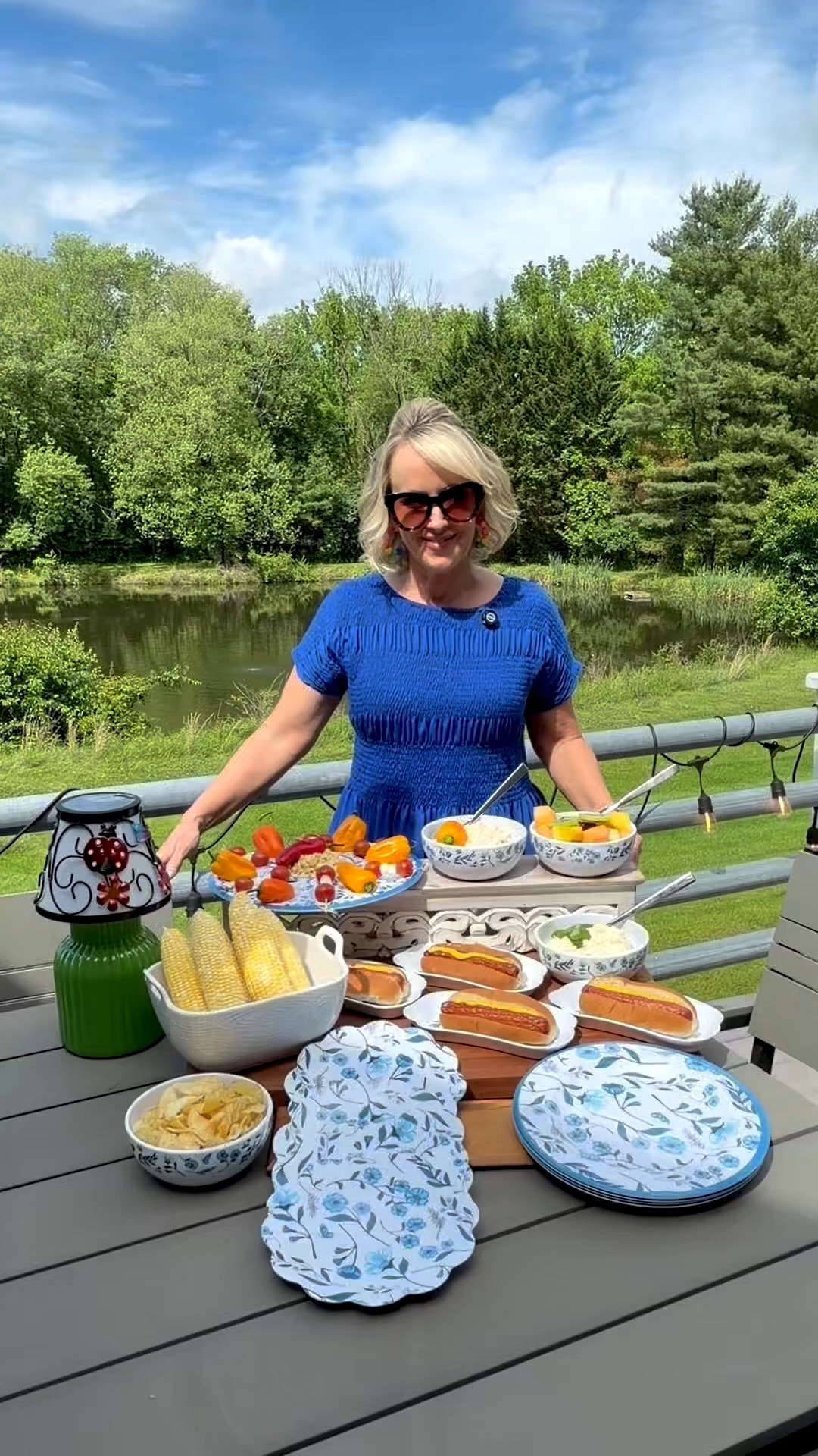 Pretty, practical, and perfect for summer - Indigo Blooms was made for outdoor entertaining 💙🩵 This whimsical floral pattern adds a beautiful touch of blue to your table, while the durable melamine material is perfect for everything from poolside snacks to lunches on the beach. They're dishwasher safe for easy cleanup, are fun to mix and match with your favorite temp-tations collections, and are also available in three additional patterns to fit your summer style! Shop my full Outdoor Collection ✨

#LTKSeasonal #LTKfoodie