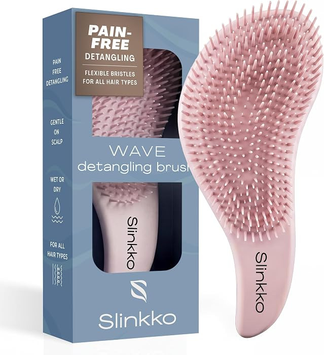 Detangler Brush, Curly Hair Brush for Women, Men & Kids - Wet & Dry Detangling Hair Brush for Cur... | Amazon (US)