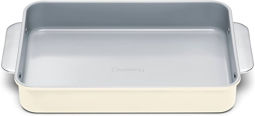 Caraway Non-Stick Ceramic 9”x13” Rectangle Pan - Naturally Slick Ceramic Coating - Non-Toxic,... | Amazon (US)