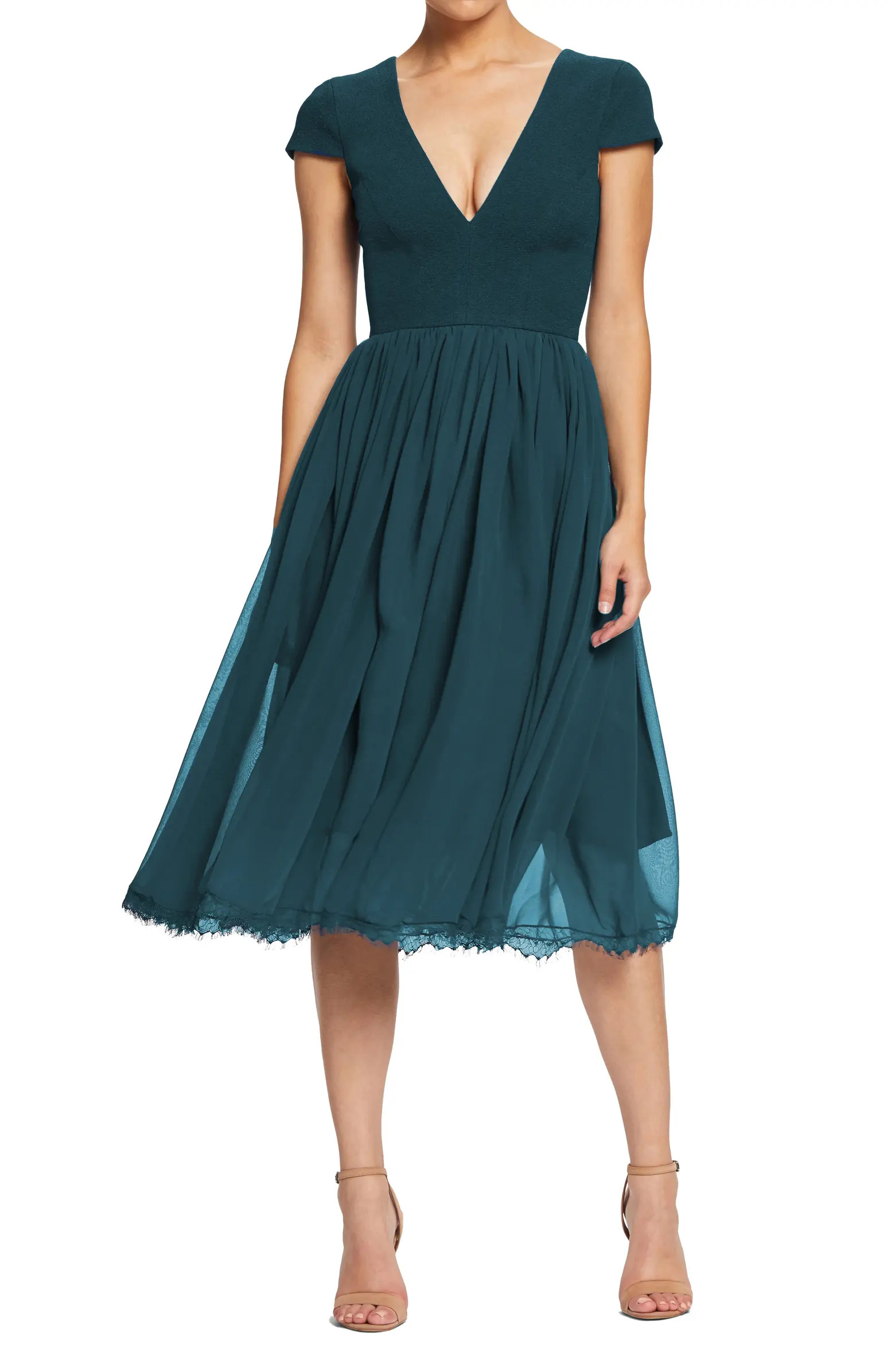 Corey Chiffon Fit & Flare Cocktail Dress | Nordstrom