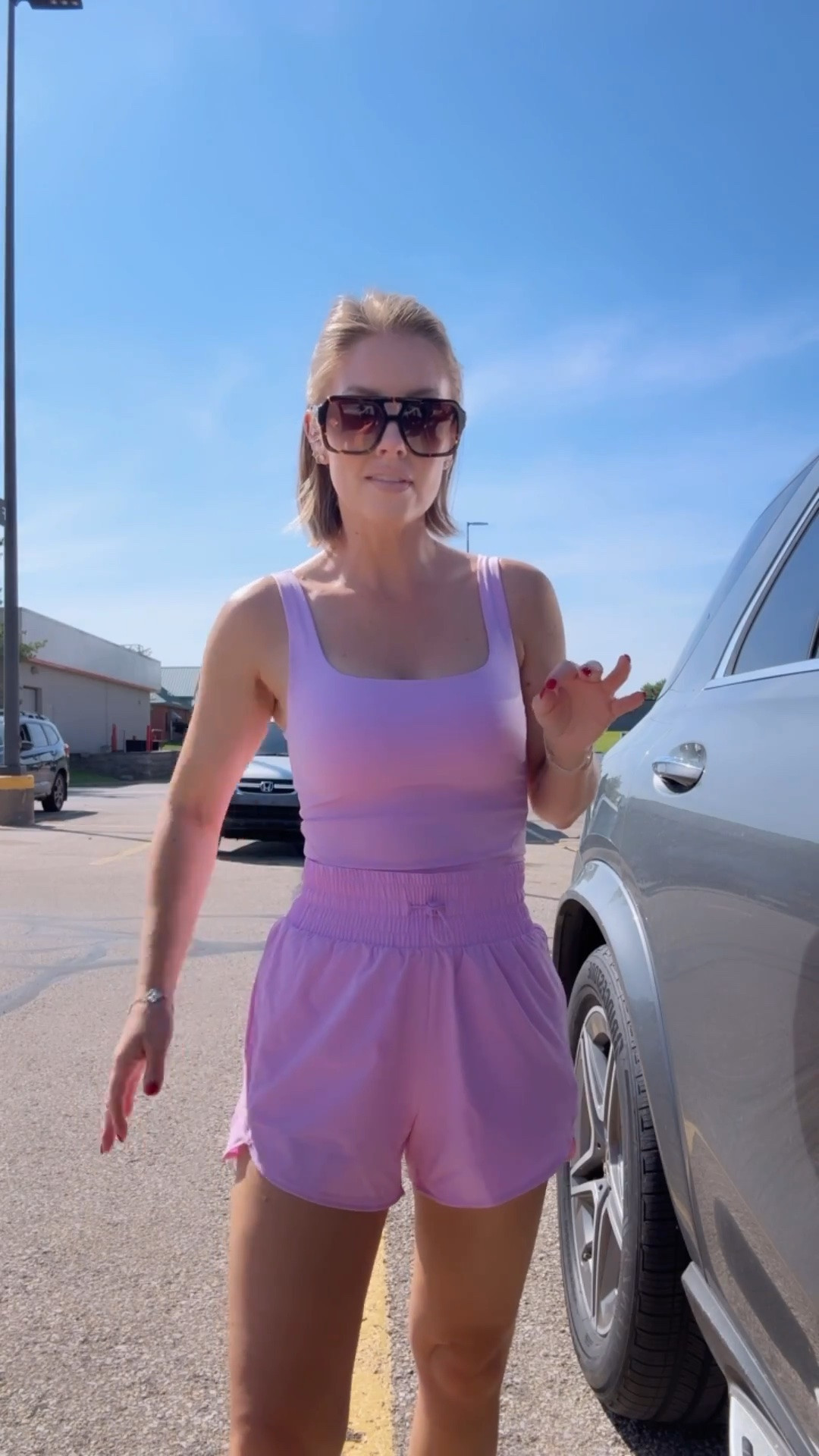 XS top and shorts 💗

target finds, active wear, fitness, casual outfits, matching set, Amanda west, almost_readyblog

#LTKootd #LTKActive #LTKPetite