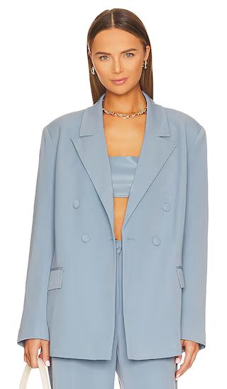 Double Breasted Blazer in Storm | Revolve Clothing (Global)