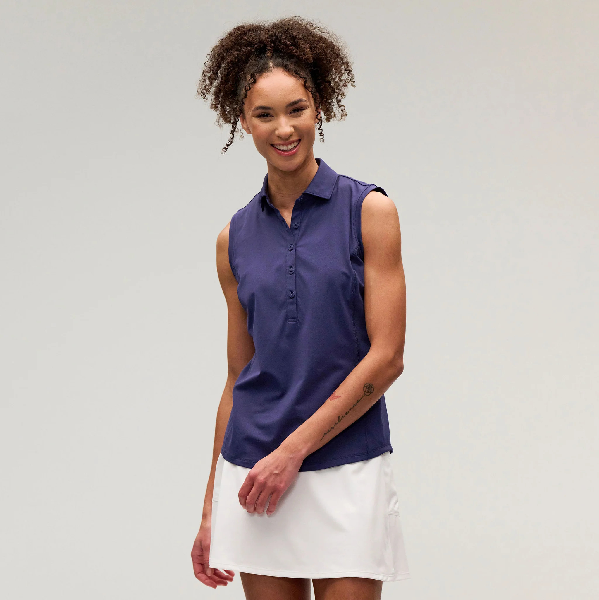 Tae Sleeveless Polo STORM / XS | Zero Restriction