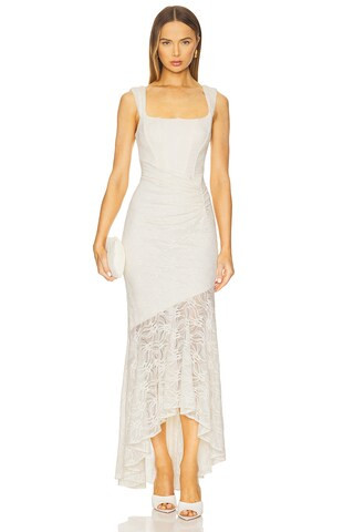 Micah Corset Dress in Ivory | Revolve Clothing (Global)