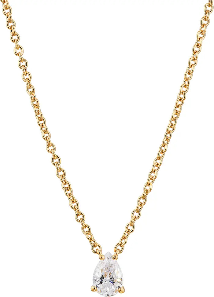 Modern Luv Small Pear Cubic Zirconia Pendant Necklace | Nordstrom