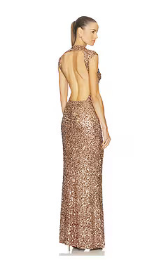 Camila Coelho Emma Maxi Dress in Bronze from Revolve.com | Revolve Clothing (Global)