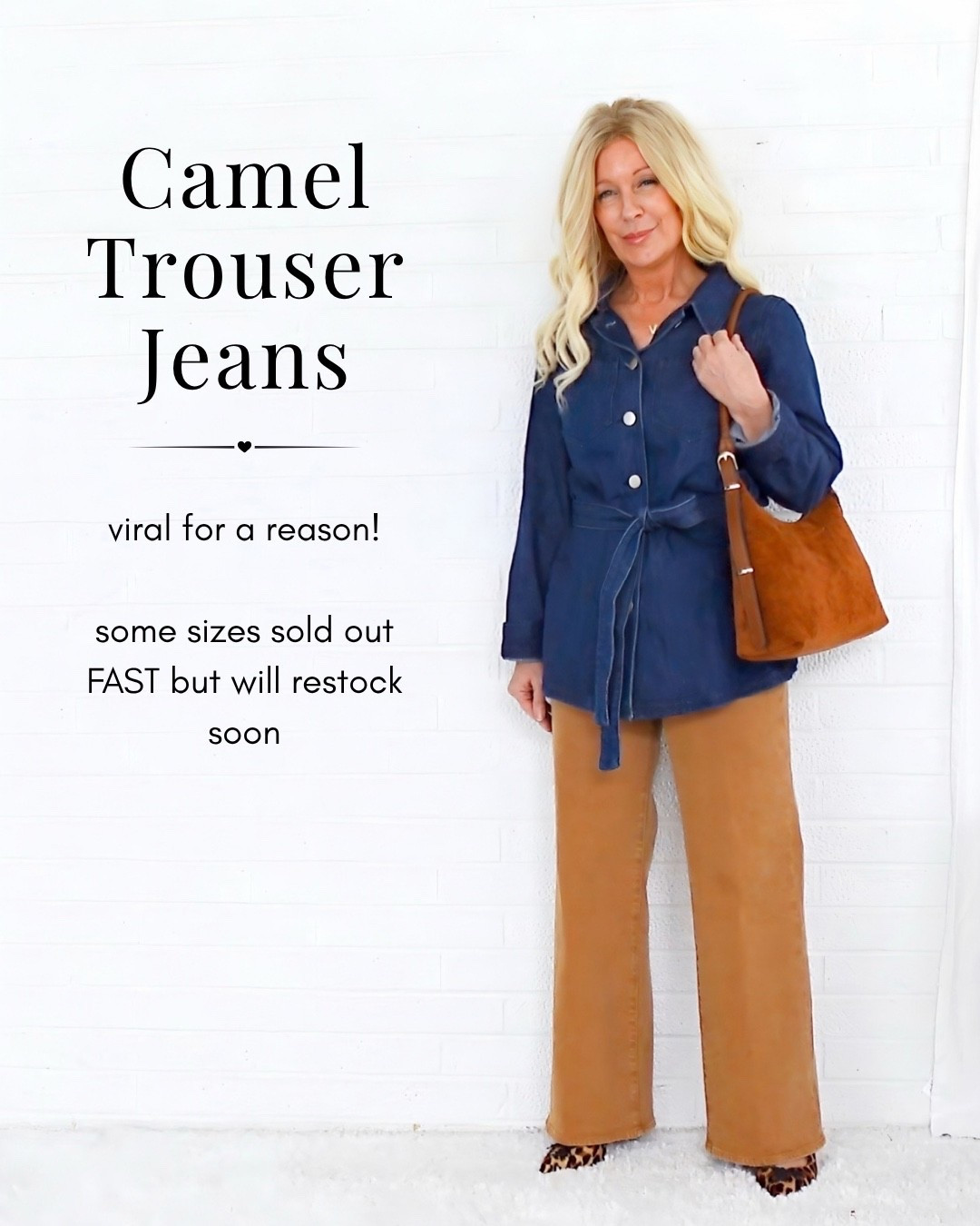 Fall ieans funds: camel trouser jeans

#LTKSeasonal #LTKOver40 #LTKPetite