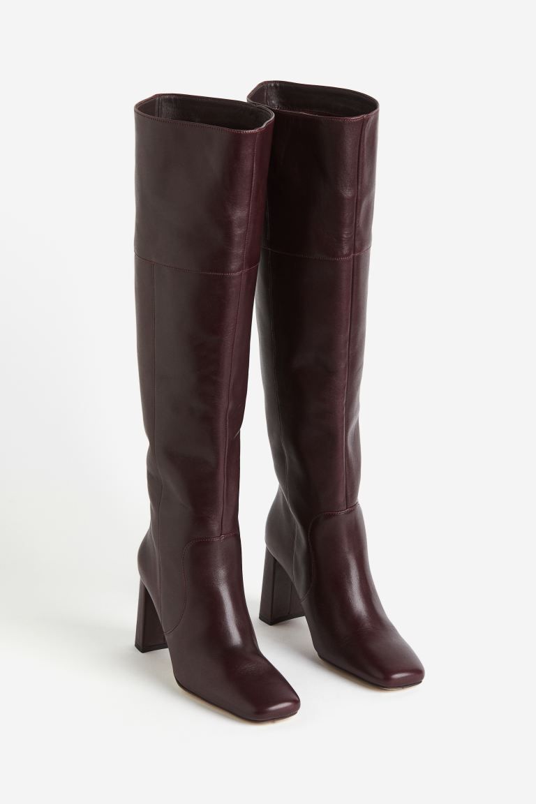 Knee-high Leather Boots | H&M (US + CA)