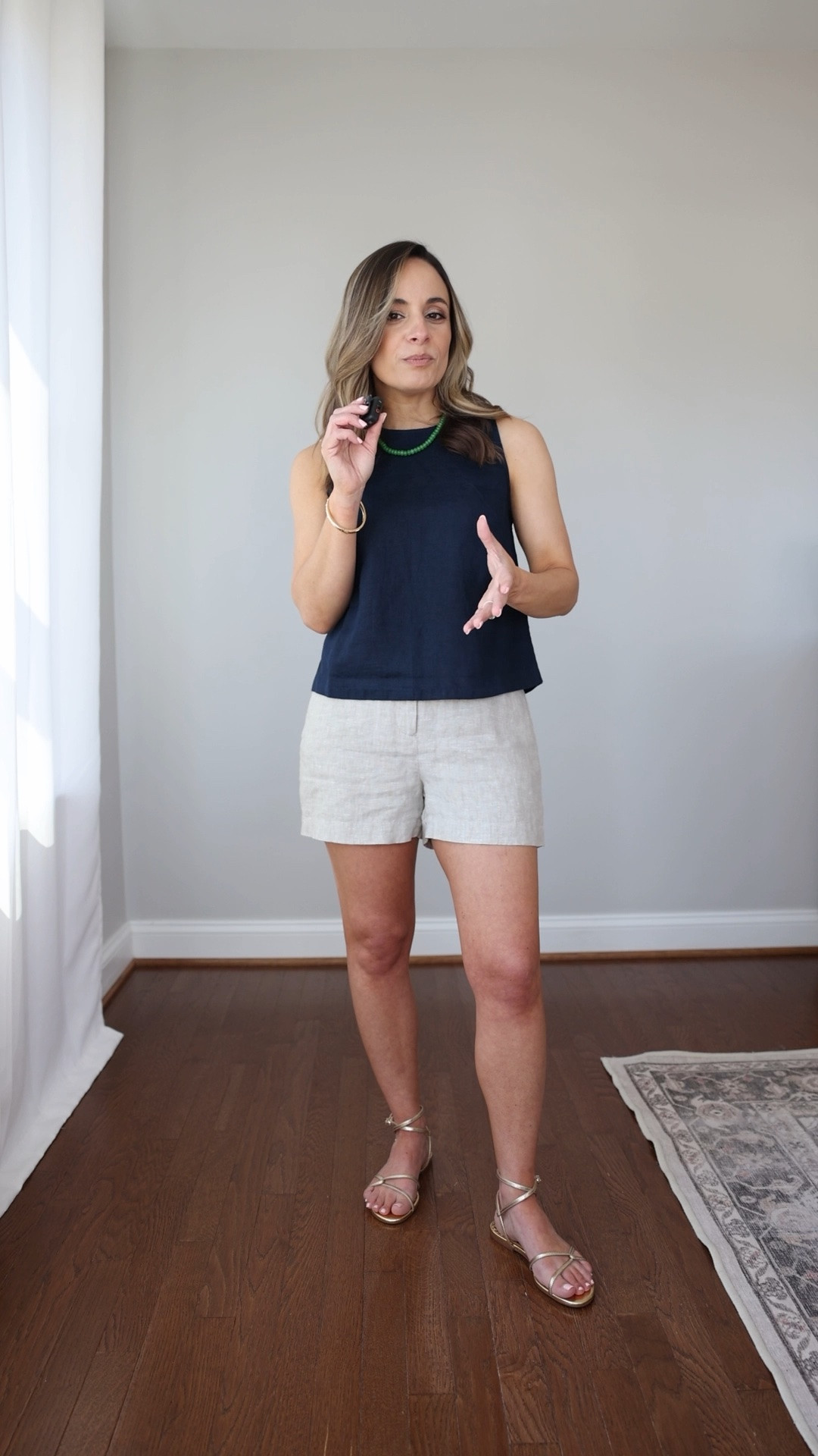 If you’re building a summer wardrobe and you’re focused on natural fibers, here are 10 items from @Quince to get you started. (Bonus, they’re all petite-friendly). #quincepartner 

100% European Linen Cropped Tank: XS in Navy
100% European Linen Trouser Shorts: 0 in Flax
100% European Linen Fitted Tank: XS in White
100% Organic Cotton Poplin Tiered Maxi Skirt: XS in Pale Custard Yellow
Bella Stretch Vintage Shorts: 24 in Atlantic Blue
Bella Stretch Vintage Shorts: 24 in Ghost White
100% Organic Cotton Gauze Long Sleeve Shirt: XS in Bayside Stripe
100% Organic Cotton Waffle Stitch Open Cardigan: XS in Shell Pink
100% Organic Cotton Poplin Smocked Midi Dress: XS in Romantic Stems