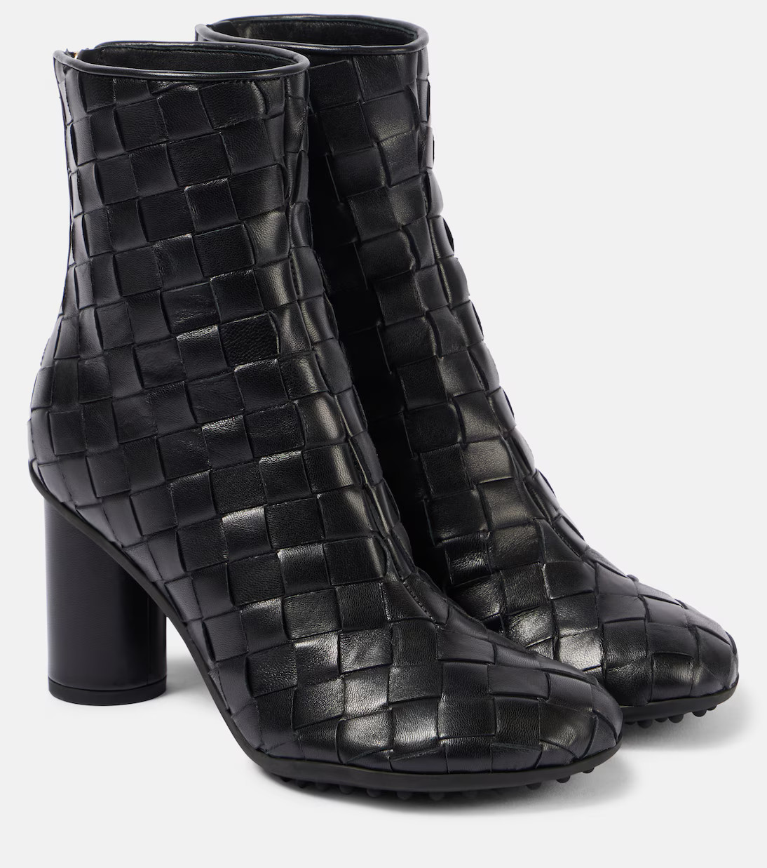 Intrecciato leather ankle boots | Mytheresa (INTL)