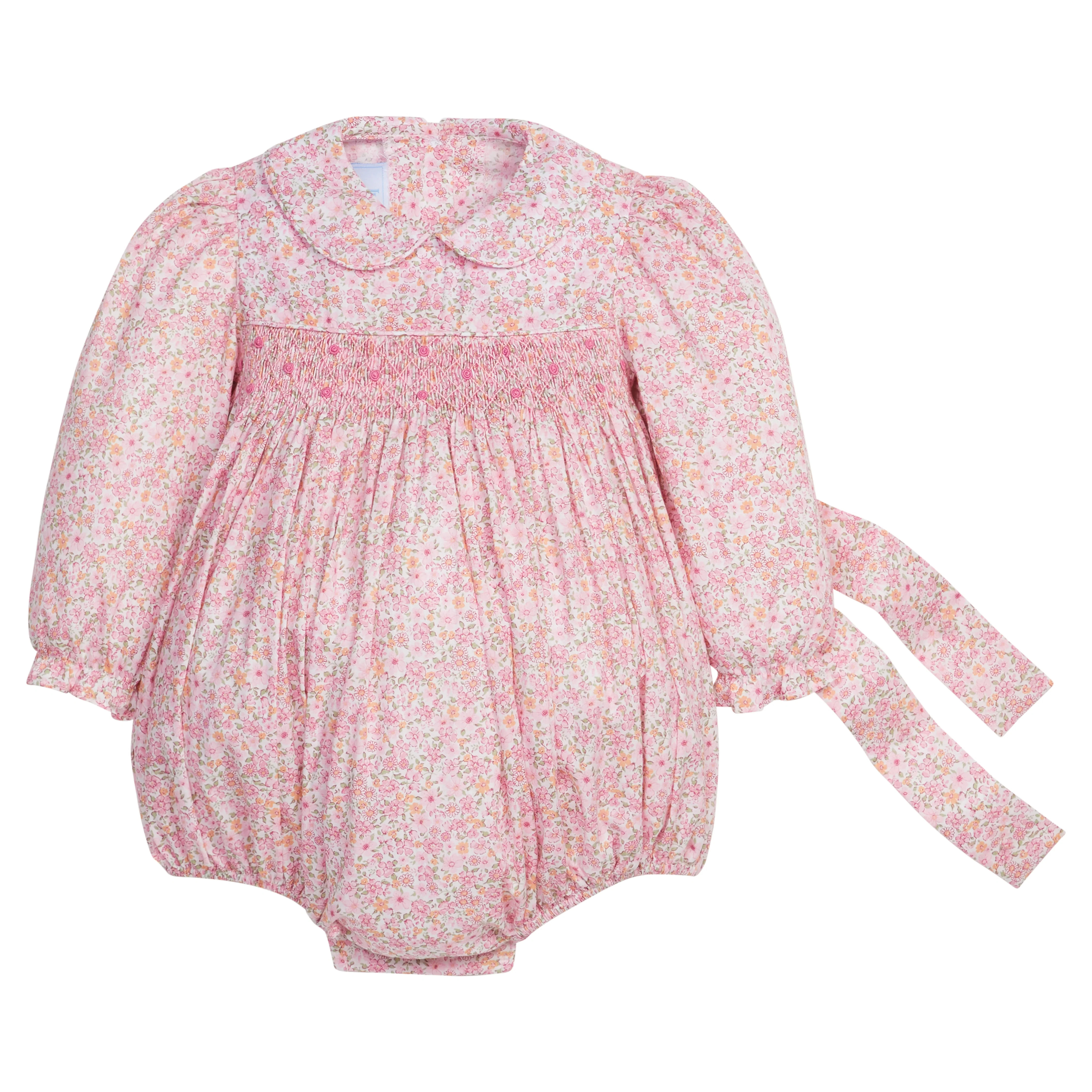 Smocked Charlotte Bubble - Oakleigh Floral | Little English