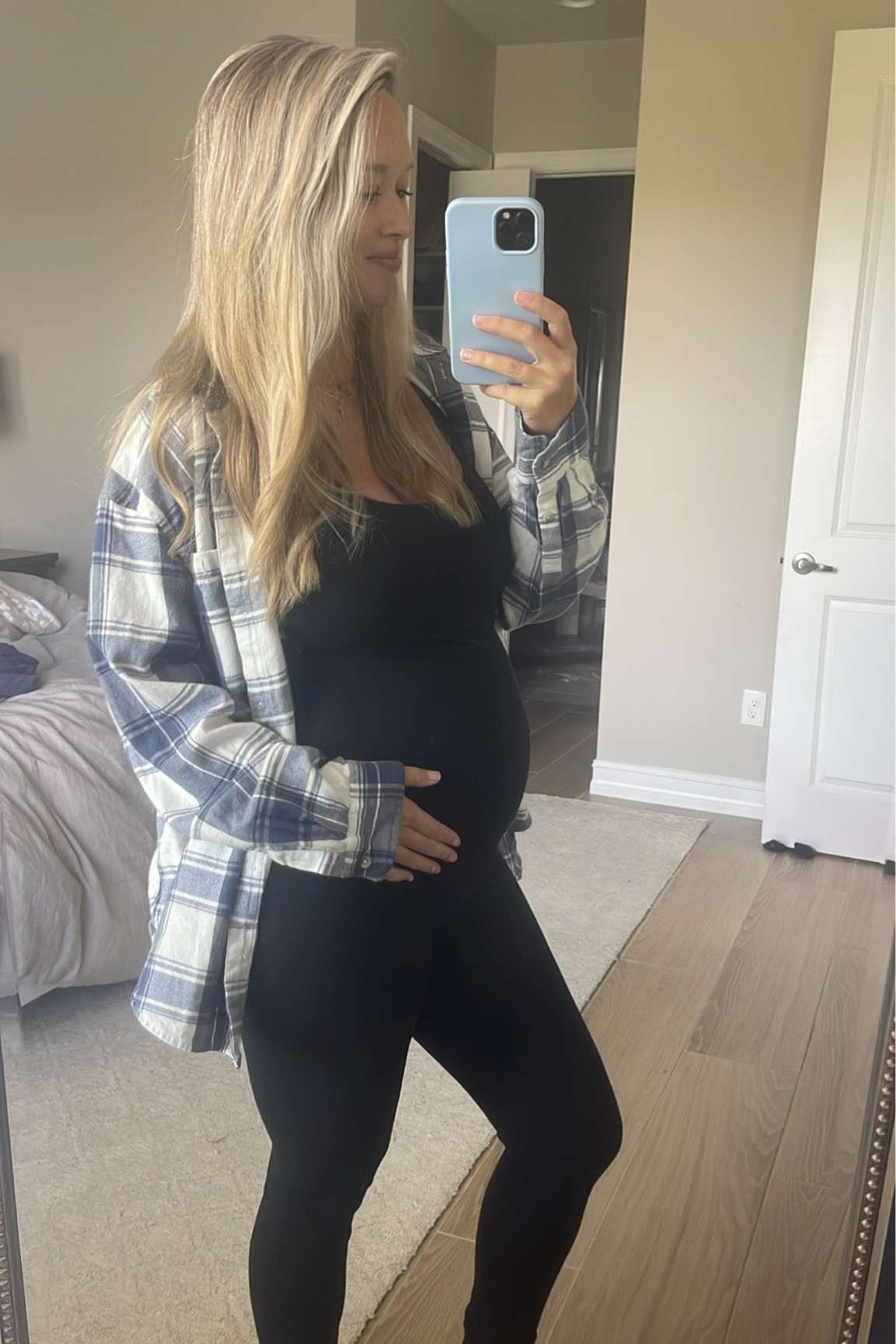 Another day. Another bump jumpsuit & flannel  

#LTKbump #LTKfindsunder50 #LTKstyletip