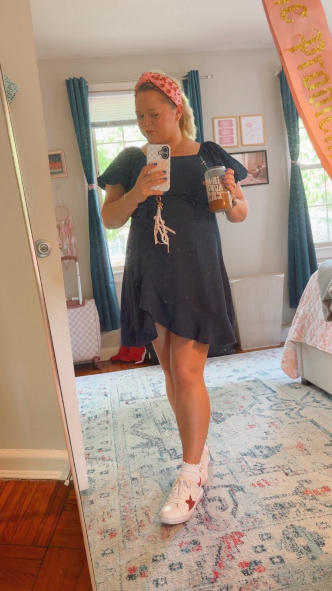 Easy workday uniform: a flowy mini that feels put together but still comfortable all day. Paired with sneakers for a little personality (and because I refuse to suffer for fashion at my desk)

Add a headband + iced coffee and she’s ready for meetings, emails, and a quick confidence boost ✨

#LTKWorkwear #OfficeStyle #PetiteStyle #WorkOutfit #EverydayChic #SmartCasual #LTKUnder100

#LTKgrwm #LTKdayinmylife #LTKMidsize