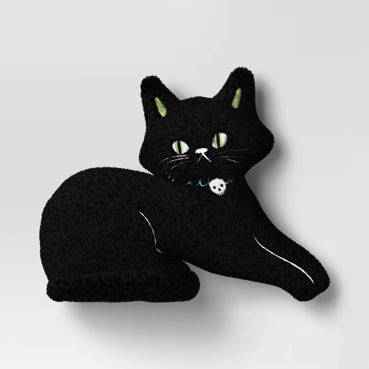 13"x14" Cat Novelty Shaped Throw Pillow Black - Hyde and EEK! Boutique™ | Target