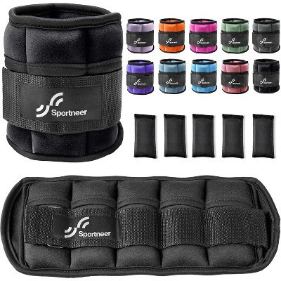 Sportneer Adjustable Ankle Weights for Women and Men 7 lbs/Pair Adjustable Leg Weights with Secure Straps | Target