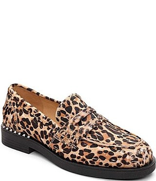 ASH Winona Leopard Printed Calf Hair Loafers - 38(7.5/8) | Dillard's