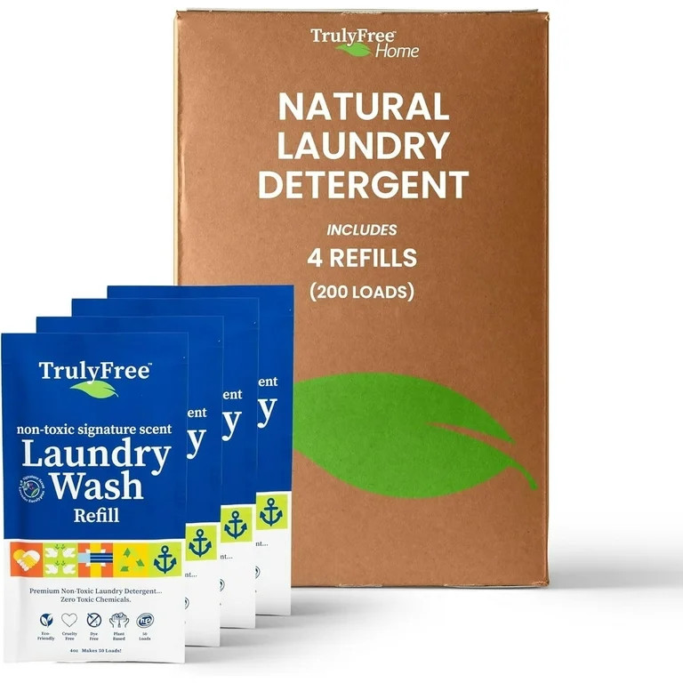 Truly Free Laundry Detergent for Sensitive Skin | Gentle & Safe for Baby Clothes | Plant-Based | ... | Walmart (US)