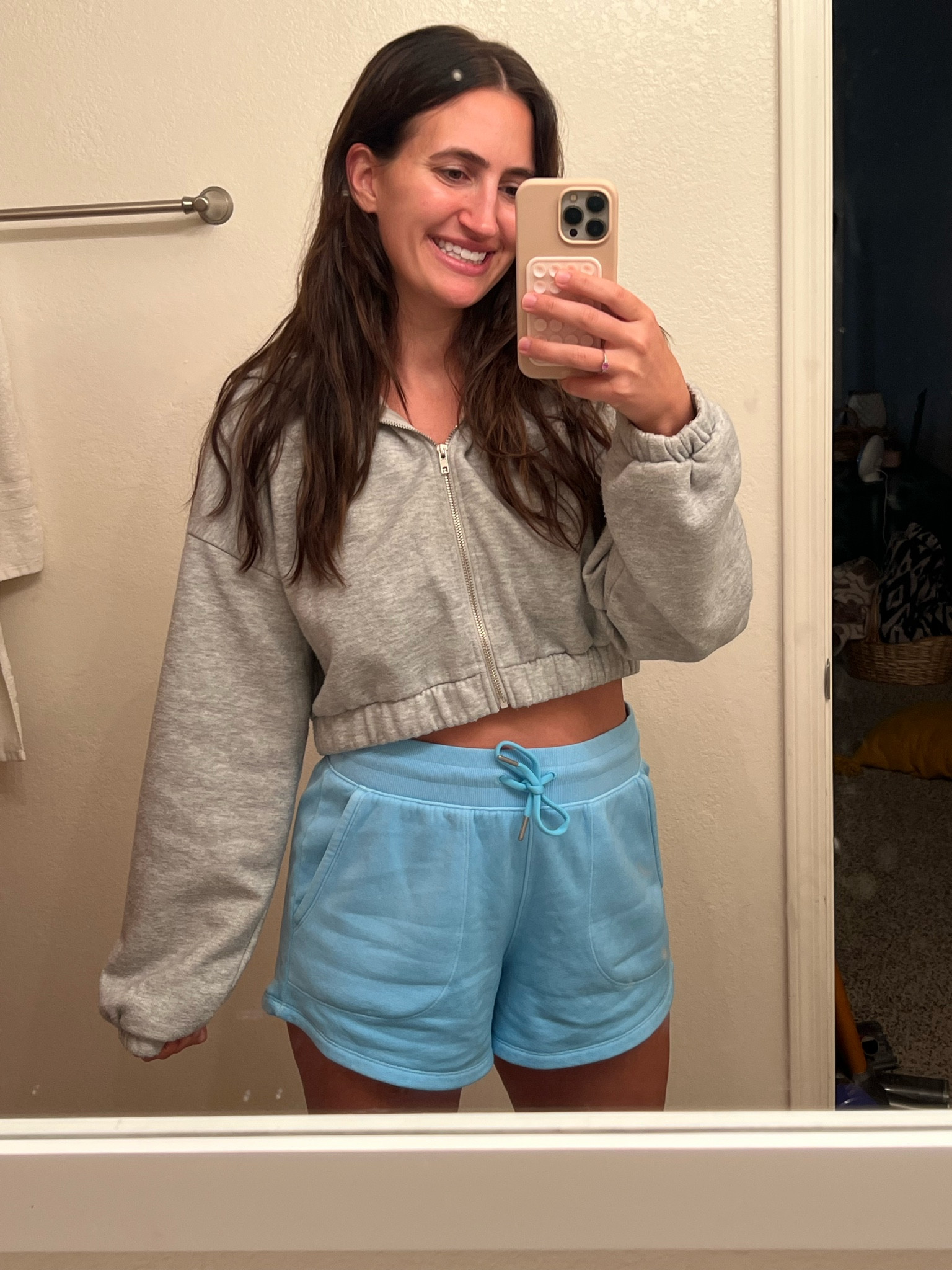 $15 sweat shorts! Wearing medium - I’m 5’9 and feel like they are a good length! 

#LTKSpringSale #LTKfindsunder50