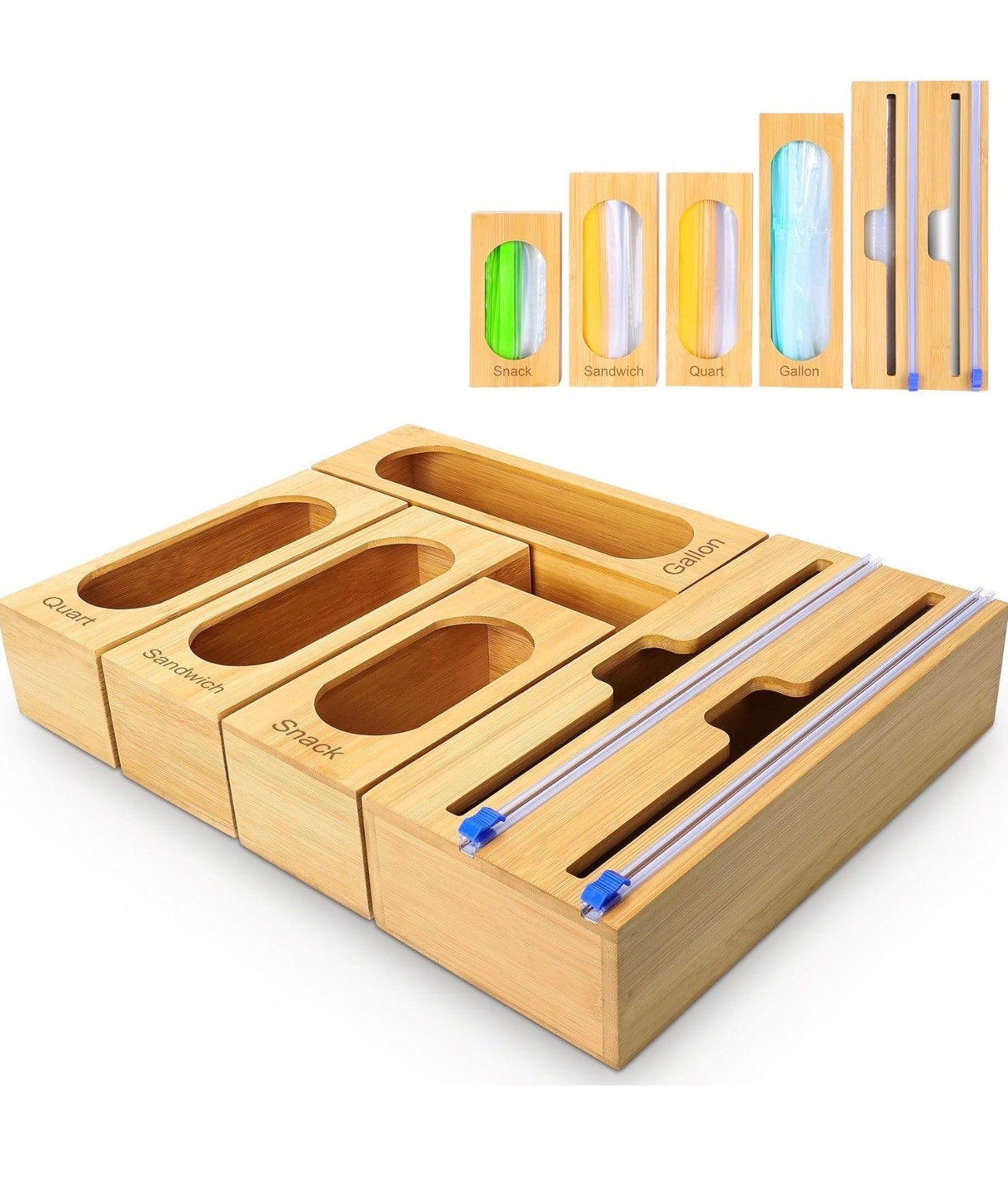 Bamboo Drawer Organizer for Bags + Foil ✨ Kitchen Must-Have


This bamboo drawer organizer completely transformed my kitchen drawers 🤍🌿 Everything finally has a place — from snack, sandwich, quart, and gallon bags to foil and plastic wrap. The modular design lets you customize the layout to fit your drawer perfectly, and the built-in sliding cutters make wrapping food so easy 🙌✨

I love the natural bamboo look — it feels clean, elevated, and way prettier than plastic organizers. Perfect for keeping drawers neat, clutter-free, and functional while still looking beautiful 🤍🍽️

Kitchen organization, bamboo drawer organizer, food storage bag organizer, foil and plastic wrap dispenser, Amazon kitchen finds, drawer organization ideas, pantry and kitchen storage, home organization must haves, aesthetic kitchen essentials ✨🧺

#LTKHome #LTKmomlife #LTKfoodie