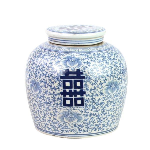 Blue & White Ming Jar Double Happiness | Scout & Nimble