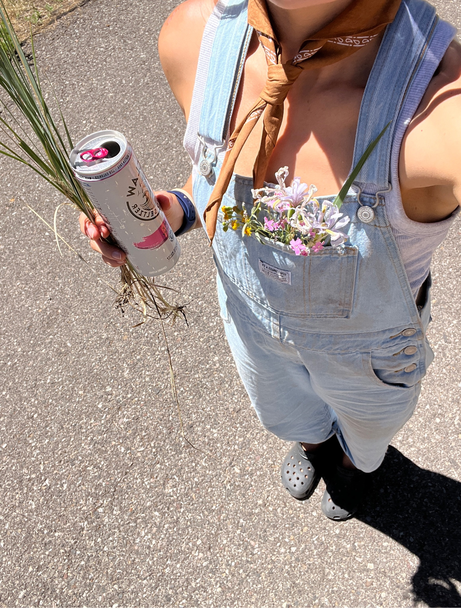 Camping outfit ideas, bandana scarf, bandana ascot, cute and comfy, comfortable, versatile clothing pieces, neutral, bump friendly, outdoors, outdoor, ootd, camping fit, overalls outfit idea

#LTKStyleTip #LTKTravel #LTKFindsUnder100
