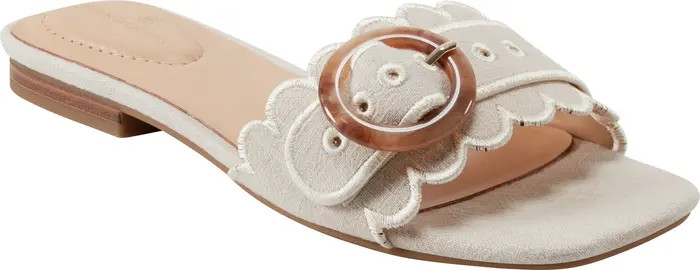 Bandolino Silla Scallop Slide Sandal (Women) | Nordstromrack | Nordstrom Rack