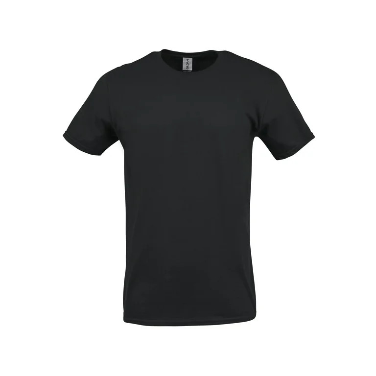 Gildan Adult Short Sleeve Crew T-Shirt for Crafting - Black, Size XL, Soft Cotton, Classic Fit, 1... | Walmart (US)