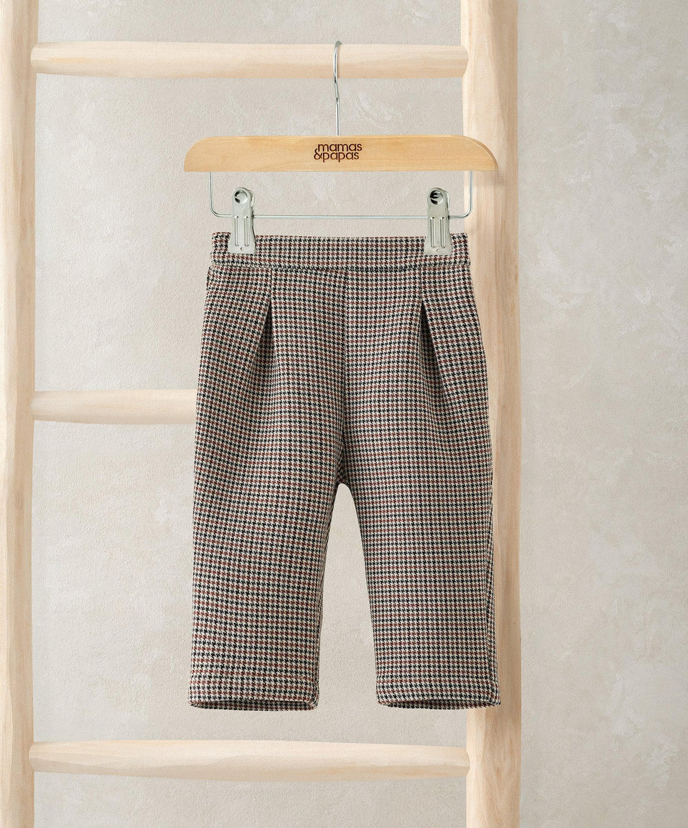 Grey Smart Check Trousers | Mamas & Papas