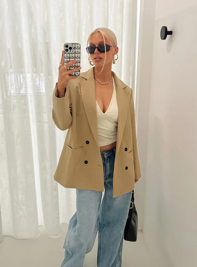 Wyoming Blazer Mocha | Princess Polly US