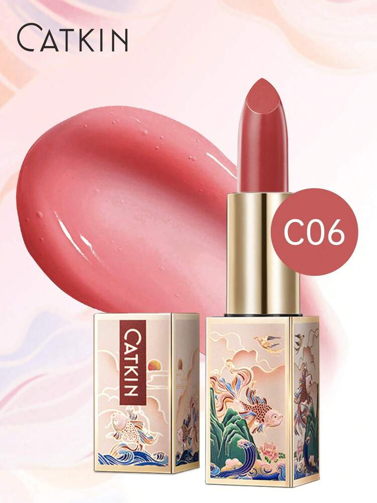 CATKIN Tinted Lip Balm Color Changing Lipstick Ultra Hydrating Natural Lip Moistrurizer With Vitamin E Nourishing For Cracked & Dry Lips C06 Camellia | SHEIN