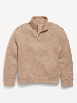 Sweater-Fleece Quarter-Zip for Boys | Old Navy (US)