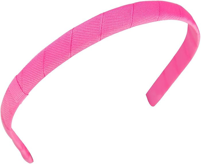 Wee Ones Girls' Classic Grosgrain Wrapped Add-A-Bow Headband, Stylish For All Hair Types, 1/2 Inc... | Amazon (US)