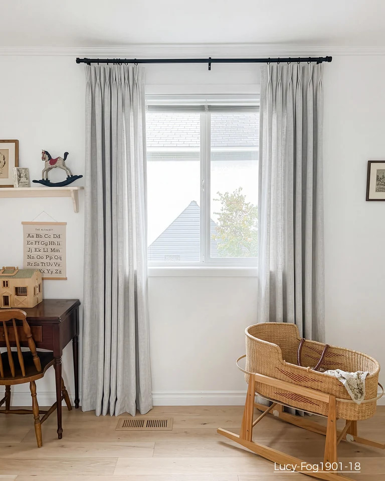Lucy Linen Curtains: Light Filtering Privacy | Three Girls | Three Girls Curtains