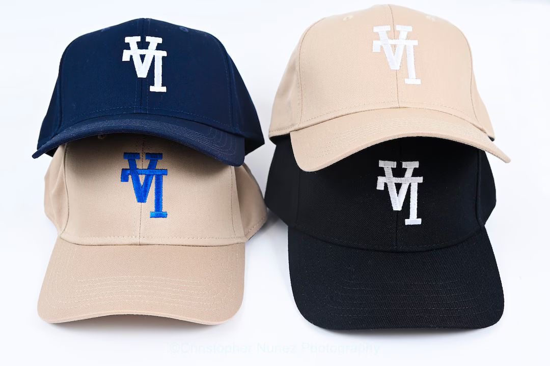 Upside Down LA initials, Embroidered Baseball Hat Cap, Unisex, Adult size, Inverted LA, black, kh... | Etsy (US)