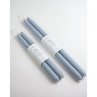 Pure Beeswax Candles Pair Dipped Taper Powder Blue Candlesticks Handcrafted Candles Wedding Easter M | Etsy (UK)