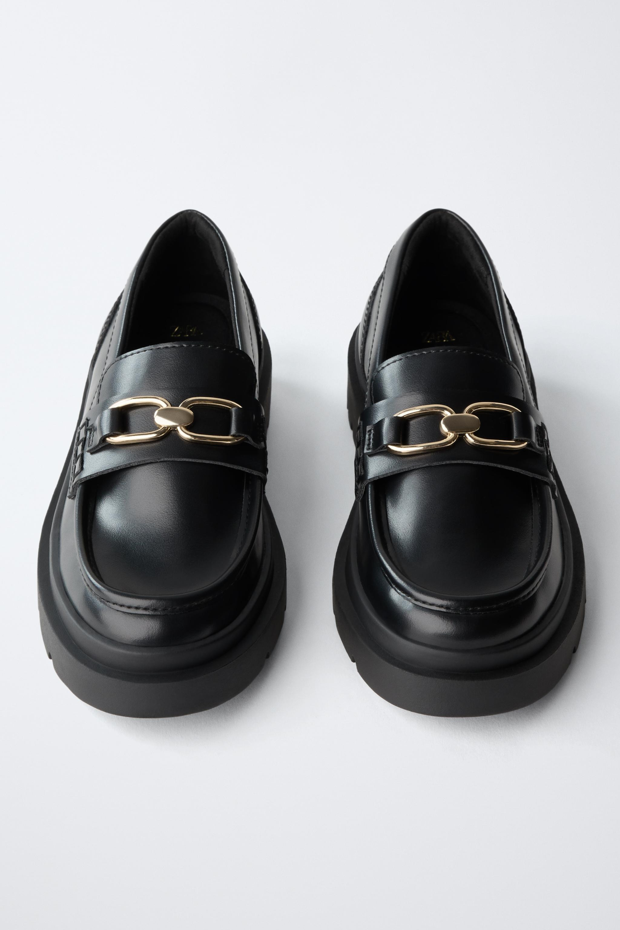 LOAFERS WITH BUCKLE DETAIL | Zara US