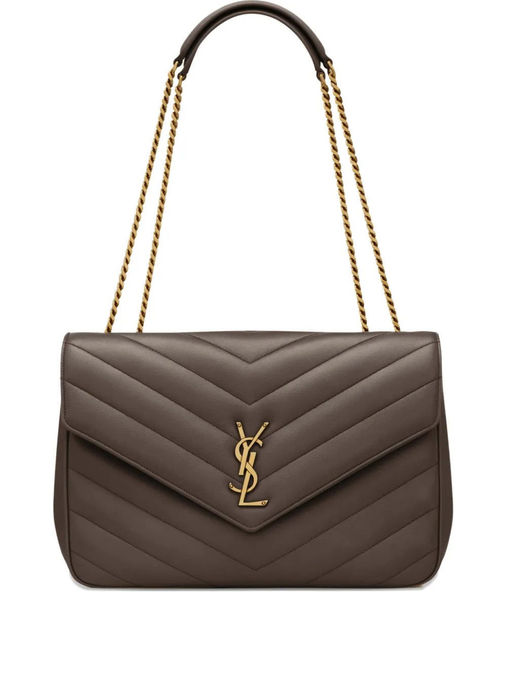Loulou large chevron chain shoulder bag | Farfetch Global