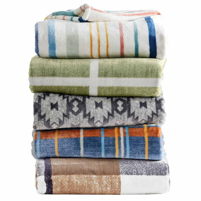 Better Homes & Gardens  Printed Heavyweight Ultra  Plush Adult Throw, 50” x 72”,  Neutral Pla... | Walmart (US)