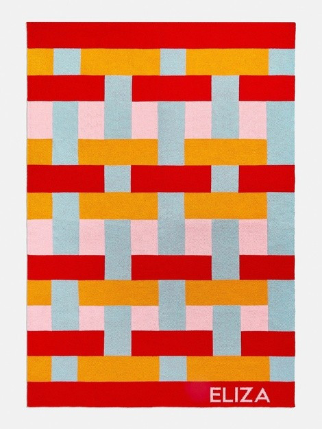 Block It Out Blanket - Pink / Red / Orange / Blue | BaubleBar (US)