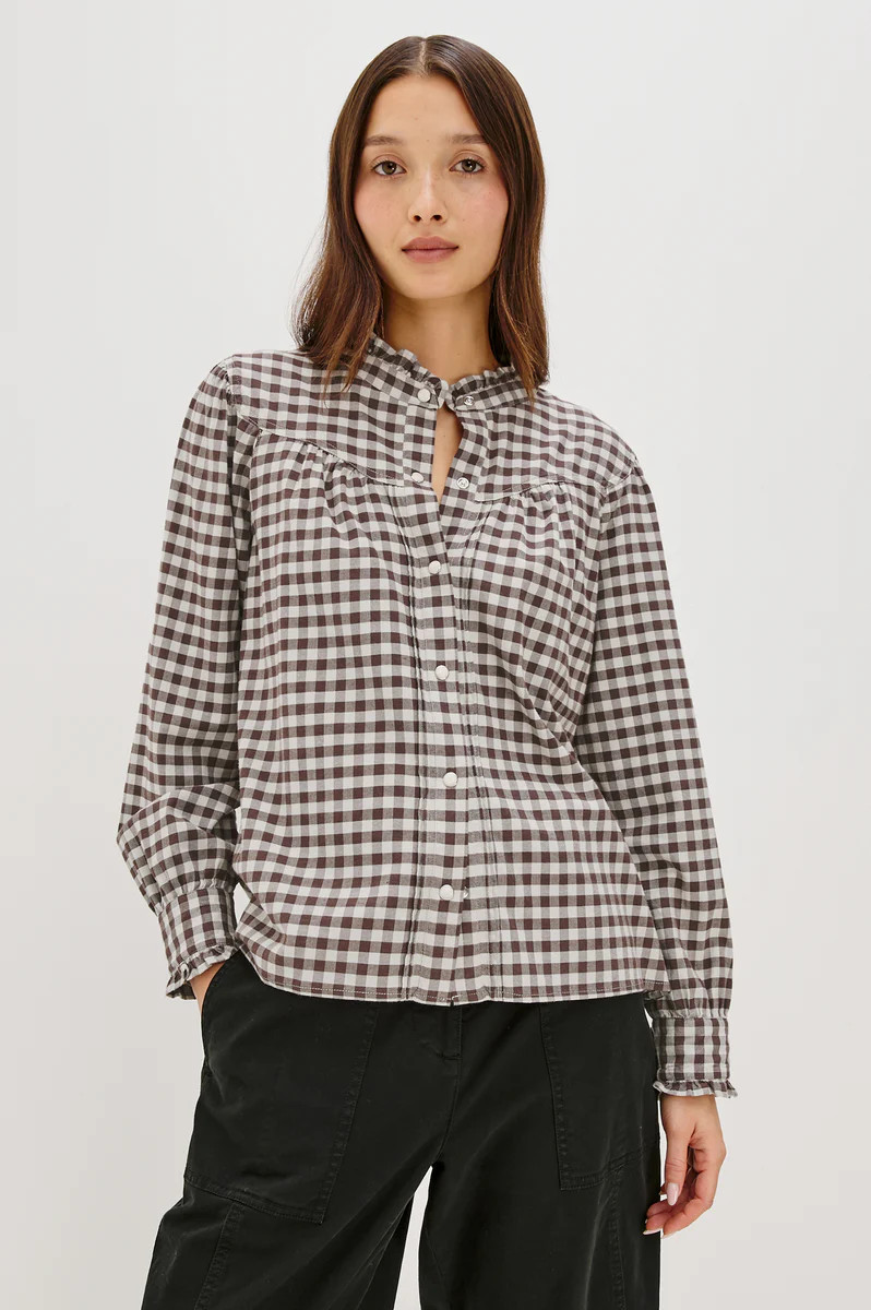 ALANNA SHIRT - CHOCOLATE CHIP | Rails