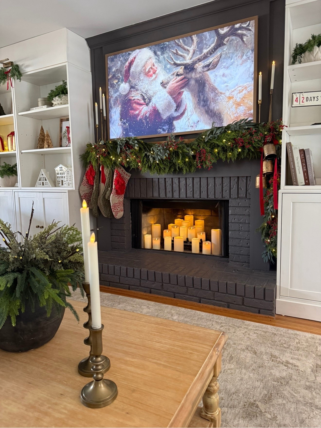 My Canvas TV  is on sale!
I have the 65”, also available in 55”, 75”, and 85”! 

Google Smart TV  with Dolby Vision
Art Mode- with preloaded artwork (or you can add your own)
Anti-Glare panel with Hi-Matte Display
UltraSlim Wall Mount & Frame Included
#LTKCyberWeek 

#LTKGiftGuide #LTKSaleAlert