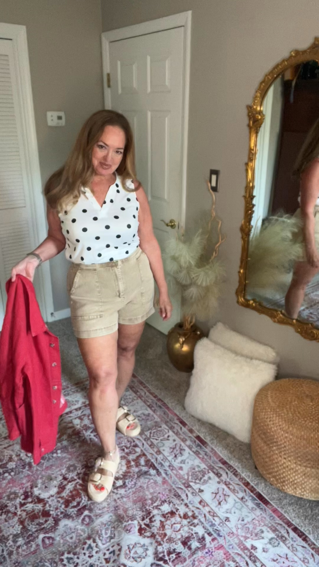 Polka dots are a classic pattern 
that pair perfectly with great solid prints. I love that this tank top is a timeless piece.


#LTKWorkwear #LTKSeasonal #LTKOver40