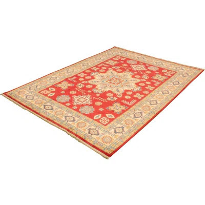 One-of-a-Kind Hand-Knotted New Age 8'2" x 11'2" Wool Area Rug in Red | Wayfair North America