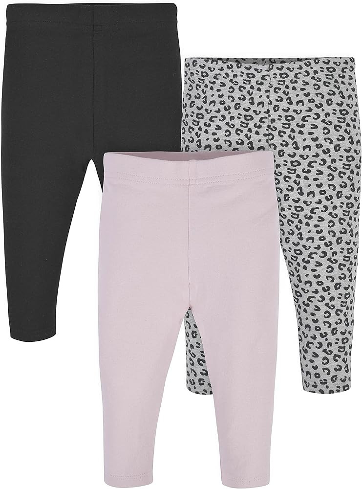 Gerber Baby-Girls Toddler 3-Pack Premium Leggings | Amazon (US)