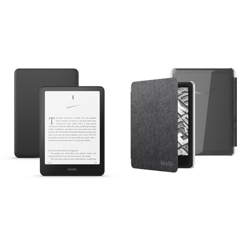 Kindle Paperwhite Clear Case Bundle: Includes Amazon Kindle Paperwhite 16GB (newest model) | Black & Clear Back Case | Black | Amazon (US)