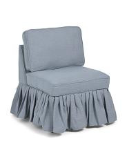 25x36 Accent Chair With Ruffle Bottom | TJ Maxx