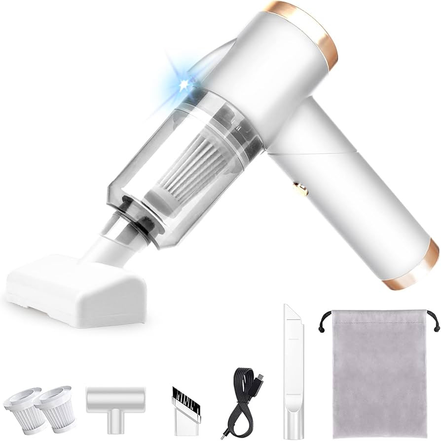 saimour Wireless Handheld Car Vacuum Cleaner - 90° Foldable Portable for Car, 9000PA Suction Cor... | Amazon (US)