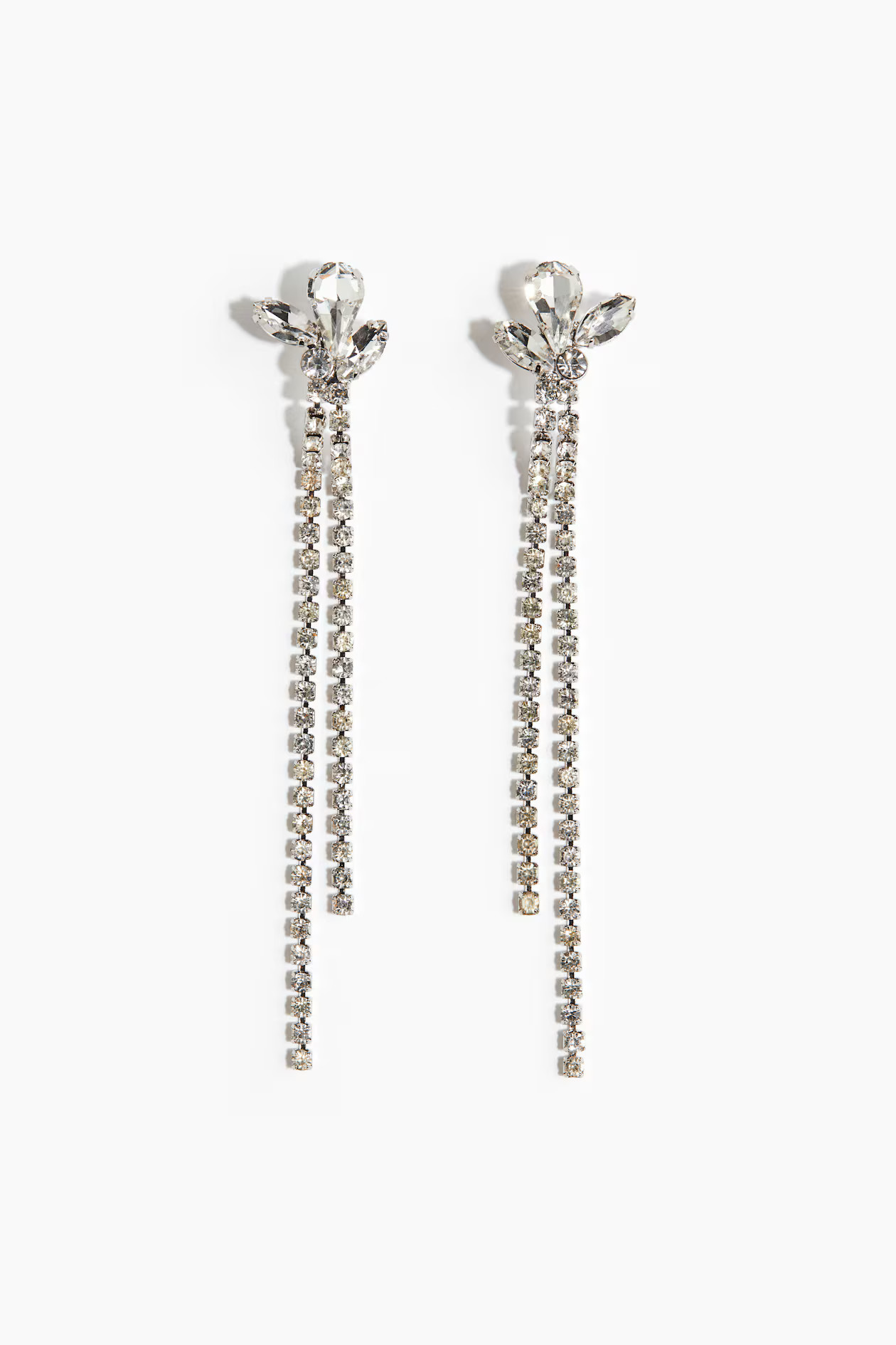 Rhinestone-chain earrings | H&M (UK, MY, IN, SG, PH, TW, HK)
