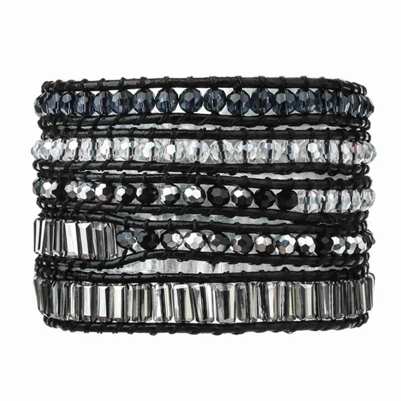 Emerald Cut Silver Dorado on Black | Victoria Emerson